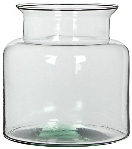MICA Decorations Decorations Mathew Vase H18 x 19 cm Recyceltes Glas Transparent