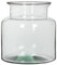 MICA Decorations Decorations Mathew Vase H18 x 19 cm Recyceltes Glas Transparent