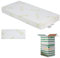 EVERGREENWEB Baby Matratze 70x160 aus Latex und WATERFOAM, 10 cm Hoch + Kissen KOSTENLOS Anti-Erstickung, Abnehmbarer Bamboo Bezug, Kinderbett Anallergisch, Waschbar | Bamby