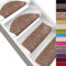 casa pura Shaggy Stufenmatten Barcelona 15 Stück Set, weicher Hochflor Treppen-Teppich | sauber eingekettelt, Starke Befestigung, stabile Winkelschiene, | halbrund | 65 x 23,5cm | Beigebraun