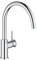 GROHE BauClassic - Spültischarmatur (Einlochmontage, langlebige Oberfläche, Schwenkbereich 360°), chrom, 31535001