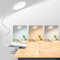 Mefine Lampada con Pinza 32 LED Lampada Clip Ricaricabile Luce Morsetto con 3 Colore e Regolabil Luminosità, Blocca 99.95% della Luce Blu Flessibile Lampada Lettura Letto per Lavoro Tavolo