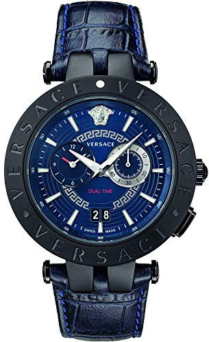 Versace VEBV00419 New V-Race Dual-Time 46mm 5ATM