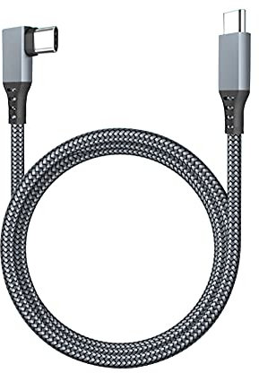 Saycker Link Cable Compatible for Oculus Quest 2, Fast Charing & PC Data Transfer USB C Cable for VR Headset and Gaming PC(Grey#5M)
