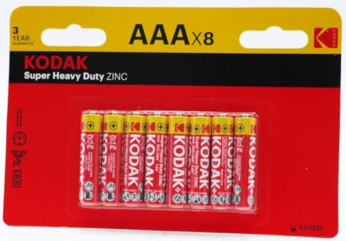 KODAK BATTERIES ZINC AAA 8PK(R)04/25