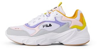 FILA Damen COLLENE CB wmn Sneaker, White-Snake Eye-Sweet Lavender, 37 EU