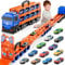 Doloowee Katapulttriebwagen für Kinder Ab 3 Jahre - Tragbare Transport LKW Mit 12 Mini-Rennwagen, Autotransporter für Jungen im Alter von 3-7 Jahren