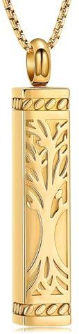 Tree of Life Urn Necklaces for Ashes - Women & Men Cremation Jewelry Memorial Pendants