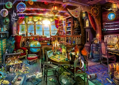 Ravensburger Puzzle 2D 1000 elementów: Pirackie życie, Nowy Design