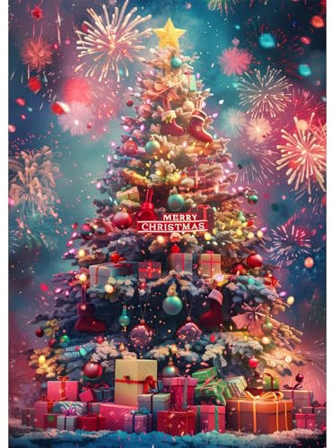Christmas Jigsaw Puzzle 1000 Piece for Adults Christmas Tree Jigsaw Puzzles Gift for Children