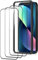 Beukei Panzer Schutz Glas für iPhone 13/13 Pro/ 14 mit Installationsrahmen, 3 Stück Schutzfolie, Panzer schutzglas[HD Glas Displayschutz][9H Härte][Anti-Kratzen] Glass