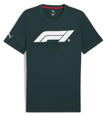 Puma Herren F1 ESS Logo Tee 180g T-Shirts (1er Pack) | F1®-Logo auf der Vorderseite, PUMA-Logo auf dem Ärmel, Rundhalskragen, PUMA x F1® offizielles Produkt, Kurzarm