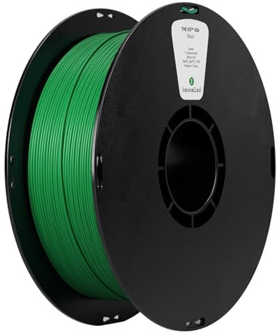 kexcelled ASA Grün Filament 1,75mm 3D Drucker Material für die Druck von outdoor-funktionalen Teilen Wetter- und Hitzebeständigkeit UV-geschützt 1kg Spule +/- 0,03mm