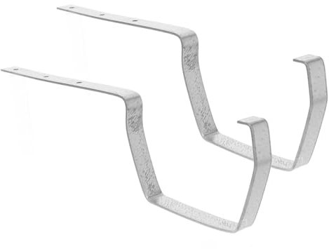 ANDRESLAD 2pcs Metal Gutter Bracket Rack Gutter Holders for Downspout Extension Easy Installation Efficient Water Diversion Suitable for Eaves Balconies Garages