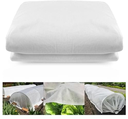 SOLUZIONIGIARDINO Tela Antiheladas para Plantas, 1,6x10 m - 17 g/m2 Protector Plantas Invierno para Cubrir Plantas del Frío, Paño de Tela Térmica Protectora Antiheladas huerto, balcón, terraza