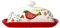 Butterschale mit Deckel Blumenmuster Butterschale Butterschale Keramik Kreatives Butterschale mit rutschunter Bodenkäse Käse Buttergerichte Butterschale mit Deckel, Keramik Butter Teller