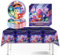 Inside Out Party Tableware Set, Inside Out Party Tableware Set Children, Decorative Birthday Party Tableware, Birthday Party Tableware (Blue)