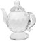 Zerodeko Crystal Teapot Teapots for Tea Home Decor Tea Kettle Pink Teacup Vases for Decor Table Mesh Chandelier Crystals Decorative Home Accessories Decorations Car Interior Adornment White