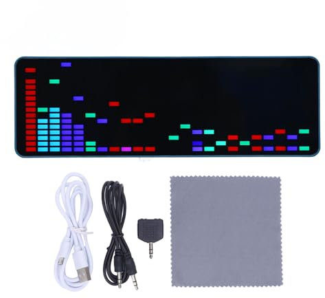 ​Echtzeit Musikvisualizer RGB LED Spektrumanalyse 16x24cm kompatibel mit HiFi Anlagen DJ Equipment Smart Home Integration​