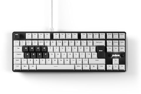 Pulsar Gaming Gears PCMK 2HE TKL Teclado para Juegos, diseño ISO Reino Unido, 88 Teclas, Interruptor magnético, tasa de sondeo de 8K