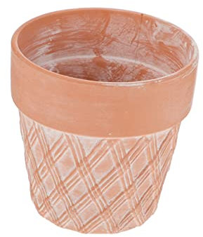 GANAZONO Fleur Pot Terre Cuite Rouge pour Plantes Décoration De Maison avec Design De Drainage Optimal