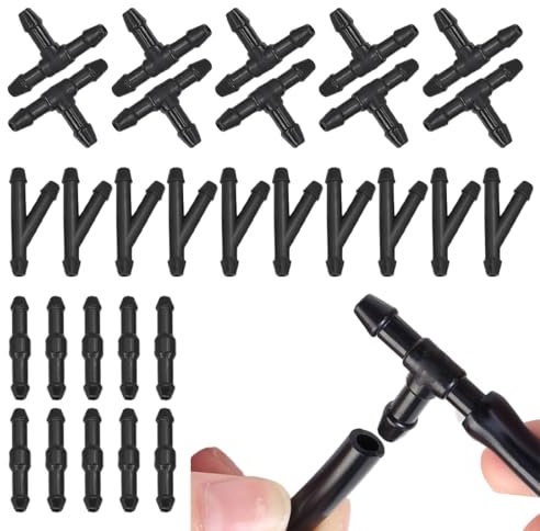 30 raccords de tuyau d'essuie-glace, kit de tuyau de lave-glace, raccord de tuyau de lave-glace pour voiture