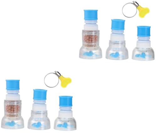 Angoily 2 set Filtro Per Rubinetto Filtri Per L'Acqua Del Rubinetto Filtro Per Lavello Filtro Per Spruzzatore Per Rubinetto Prolunga Per Spruzzatore Per Rubinetto 3 pezzi*2
