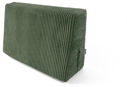 POKAR Palettenkissen Seitenkissen 60x40 cm | Palettenauflage aus Cordstoff mit Abnehmbarem Bezug | Eckkissen für Palettensofa und Gartenmöbel | Öko Tex Zertifiziert | Made in EU | Flaschengrün
