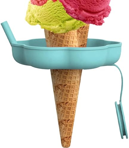 Giwuence Porte-Glace | Manchon Anti-Gouttes en Silicone avec Support,Manchons pour sucettes glacées avec paille - pour Filles Journées Chaudes Été Desserts Yaourt Voyage Fait Maison Extérieur