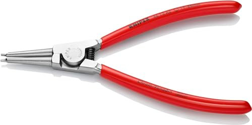 Knipex Pinza per Anelli di Sicurezza per Anelli di Sicurezza Esterni Su Alberi Cromata, Rivestiti in Resina Sintetica 180 Mm 46 13 A2