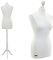 LUCCESI Schneiderpuppe | zum Probierpreis! | Größen S - XL (Female ♀) | Torso Size: L (40-42) | Wechselbezug Creme-Weiss | Standfuss Weiss | Damen - Schaufensterpuppe