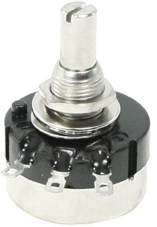 sourcingmap® RV24YN20S/B103 10 k ohm 6 mm Shaft Carbon Film Rotary Taper Potentiometer