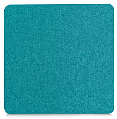 Unbekannt Filz-Untersetzer 20x20 cm türkis/petrol blau