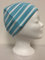 modAS Bretonische Rollmütze gestreift Verschiedene Größen und Farben (18 Aqua/Weiss, 2 = bis 55cm Kopfumfang)