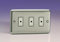 Varilight 3-Gang 1-Way Remote/Tactile Touch Control Master LED Dimmer Light Switch 3 x 0-100W (Max 10 LEDs) Matt Chrome JSE103