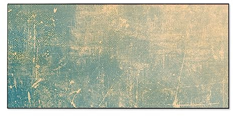 banjado Magnettafel schwarz 78 x 37cm / Magnetwand Metall/Magnetpinnwand als Memoboard/Pinnwand Magnettafel Küche, Büro, Kinderzimmer inkl. 4 Magnete & Montageset - Motiv Patina Grün