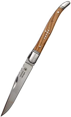 Laguiole Taschenmesser mit Olivenholzgriff, braun