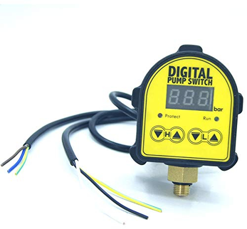 KATSU Automatische Wasserpumpe Druckschalter einstellbarer elektronischer intelligenter Druckregler für Wasserdruckerhöhungspumpe, Luftpumpe, Wasserölkompressor