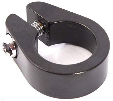 KHE BMX Sattelklemme CLASSIC DESIGN 25,4mm 7005 Aluminium schwarz eloxiert nur 26g