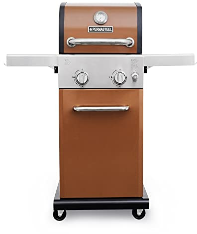 Permasteel PG-A40201-CO Gasgrill für den Außenbereich, 2 Brenner, Kupfer
