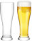 COOKY.D Bière Blé Pinte Verres Incassable Tritan-Plastique Grand Verres Ensembles Cadeau Unique Pour Les Fêtes Piscines Camping Pique-niques Passe Au Lave-Vaisselle 480 ML / 16.8 OZ, Lot De 2