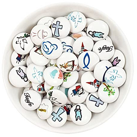 Schokolinsen bedruckt Motiv - Taufe - Vollmilchschokolade (150)