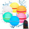 Wasserbomben Wiederverwendbar, Reusable Wasserballons mit Netzbeutel, Selbstdichtende Silikon Wasserbombe, Sommerspaß-Wasserspielzeug Wasserbomben für Party, Wasserpark, Familienspiel (6 Stück)
