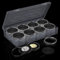 Lot de 40 capsules pour pièces de monnaie de 46 mm avec joint en mousse transparent et rond - Boîte de rangement pour pièces de monnaie, 8 tailles
