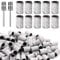 100Pcs Nail Sanding Bands for Nail Drill 240 Fine Grit Sanding Bands Nail Drill with 2Pcs 3/32” Mandrel Bits and Boxed for Nails Polishing Gel Manicures and Pedicure,White