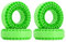 INJORA Insert en Mousse en Caoutchouc de Silicone- Pneus de Roue 1.9 118-122mm Mousse d'Insertion pour Mise à Niveau de Crawler RC 1/10 (Grandes)