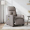 Hommdiy Massagesessel Elektrisch Taupe Massagestuhl Stoff