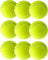ATHLEJOY 9X Tennisbälle- gelb für Training & Wettkampf mit Tragetasche für Tennis - Hunde - Waschmaschine
