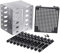 ANNJUC 5.25 Inch to 5 x 3.5 Inch SATA HDD Cage Rack Hard Drive Disk Enclosure Disk Tray Adapter