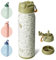BOTTLE BOTTLE Insulated Water Bottle Stainless Steel 700ml（24oz） Bike Water Bottles with Straw and Adjustable Lid Daily Drink Flask Pill Organizer (pumpkin)